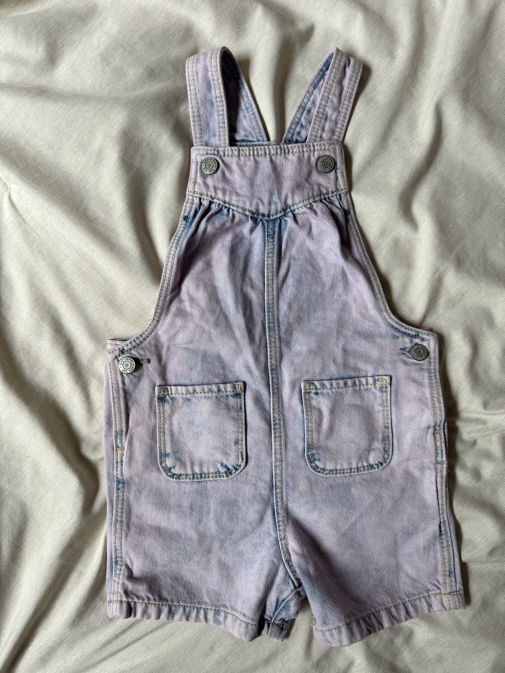 Gap Kids Lavender Denim Short Overalls